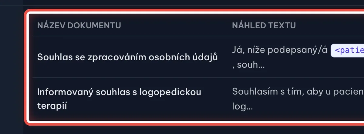 Detail — Dají se Dokumenty k podpisu použít i pro dokumenty, které vyplňují rodiče?