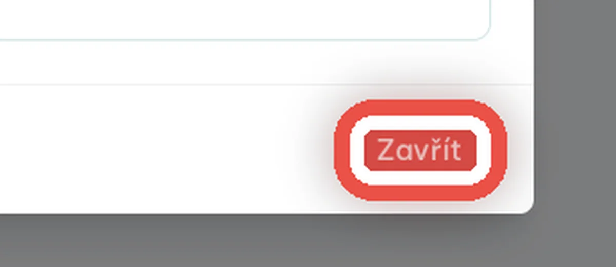 Zblízka: Zavřete ovládání