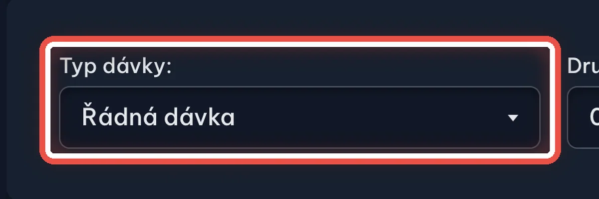 Detail — Potřebuji dávku a fakturu jen za jedno sezení, ne za celý měsíc
