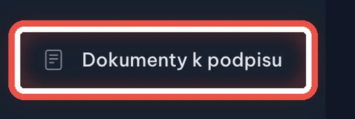 Detail — Otevřete Dokumenty k podpisu