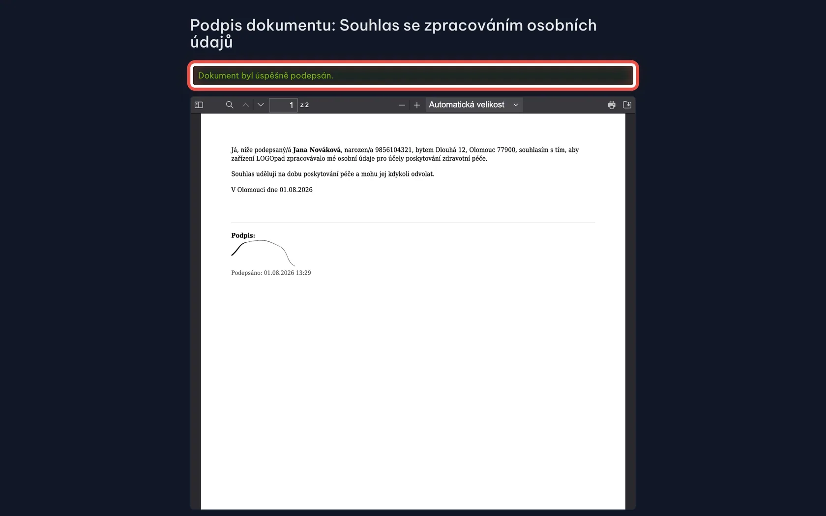 Snímek obrazovky ke kroku 16