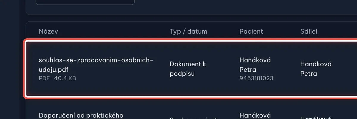 Detail — Podepsaný dokument vám zůstane