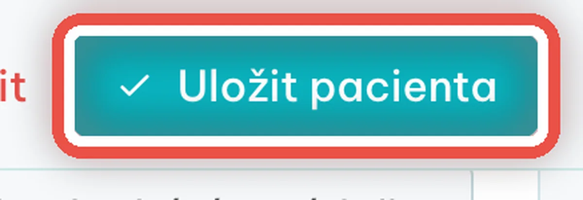 Uložte změny — zvětšené místo, kam se dívat