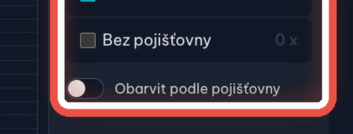 Detail — Filtrujte podle pojišťovny