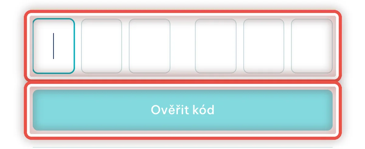 Detail — Opíše kód z SMS
