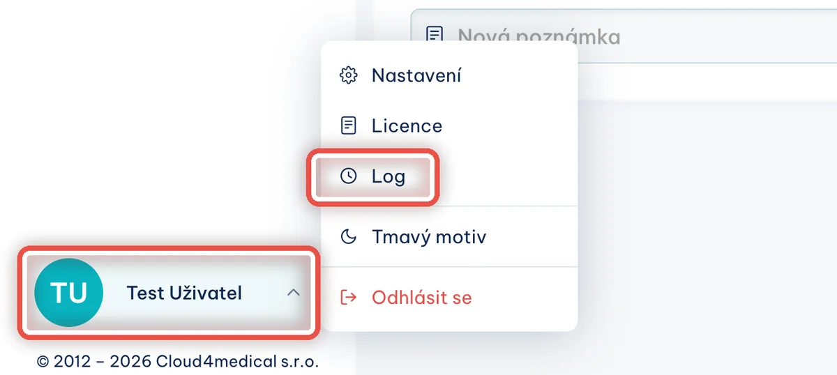 Detail — Otevřete Log