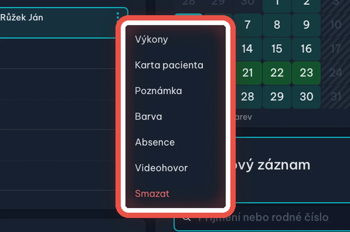 Zvětšený výřez — Co se dá s hotovým záznamem dělat