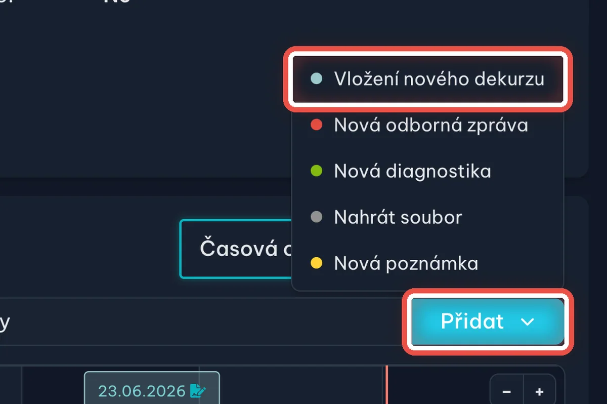Detail — Otevřete nový dekurz