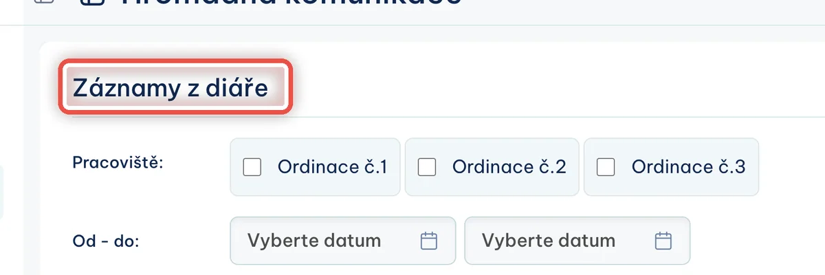 Detail — Stránka má dvě části